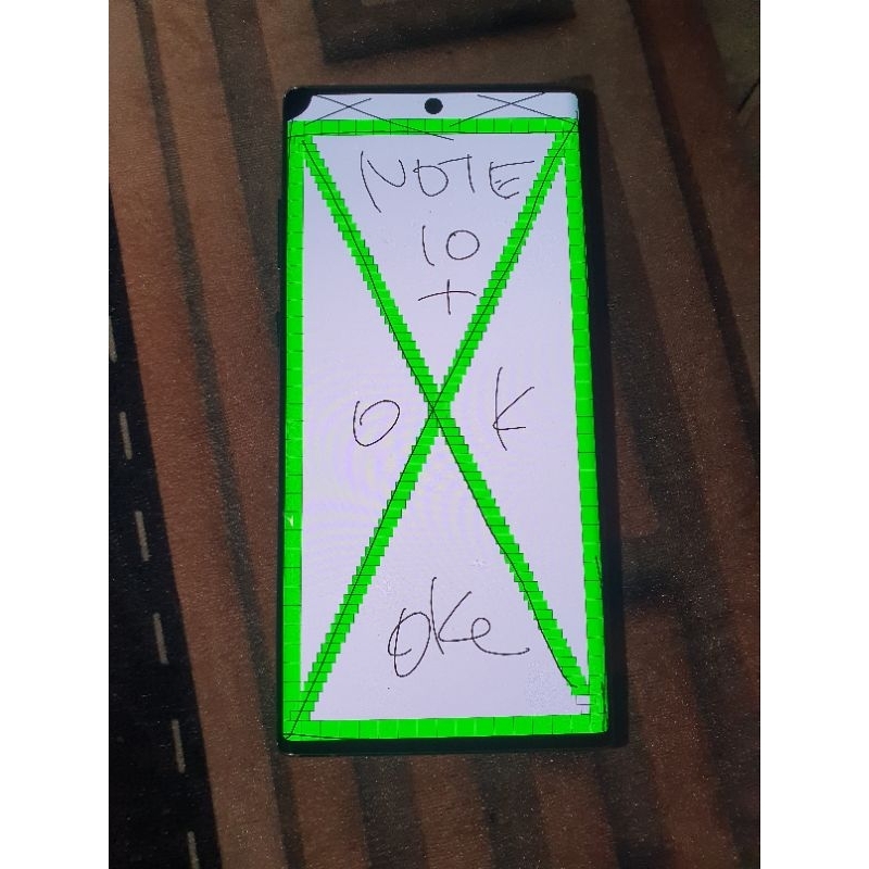 LCD samsung Note 10 plus original copotan mulus  minus  normal