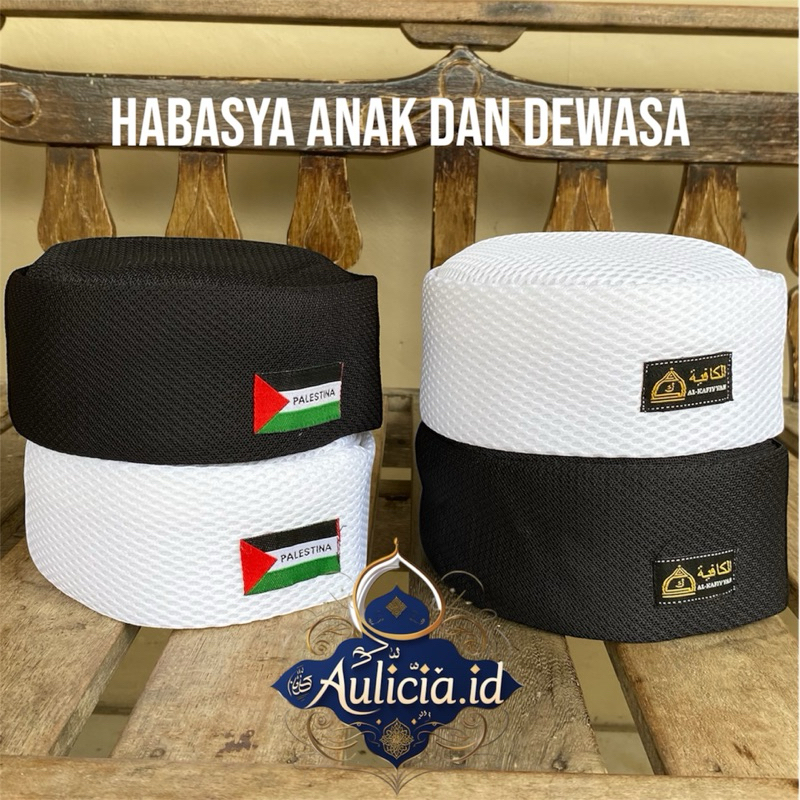 PECI HABASYA BULAT ANAK DAN DEWASA KOPIAH SONGKOK HITAM PRIA TERLARIS