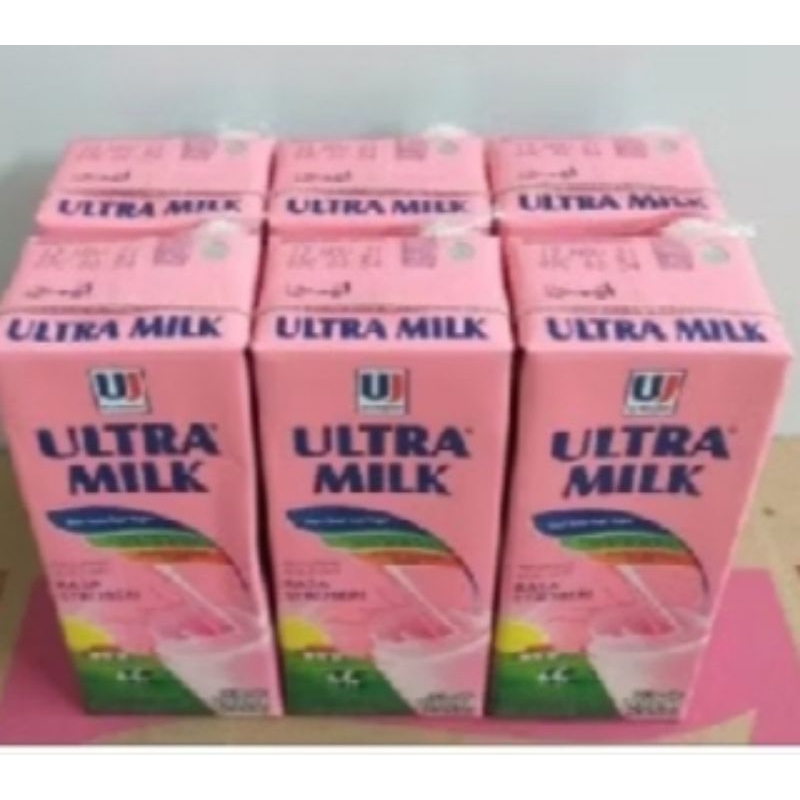 

Susu Ultramilk 200ml Rasa Strawberry 1Dus