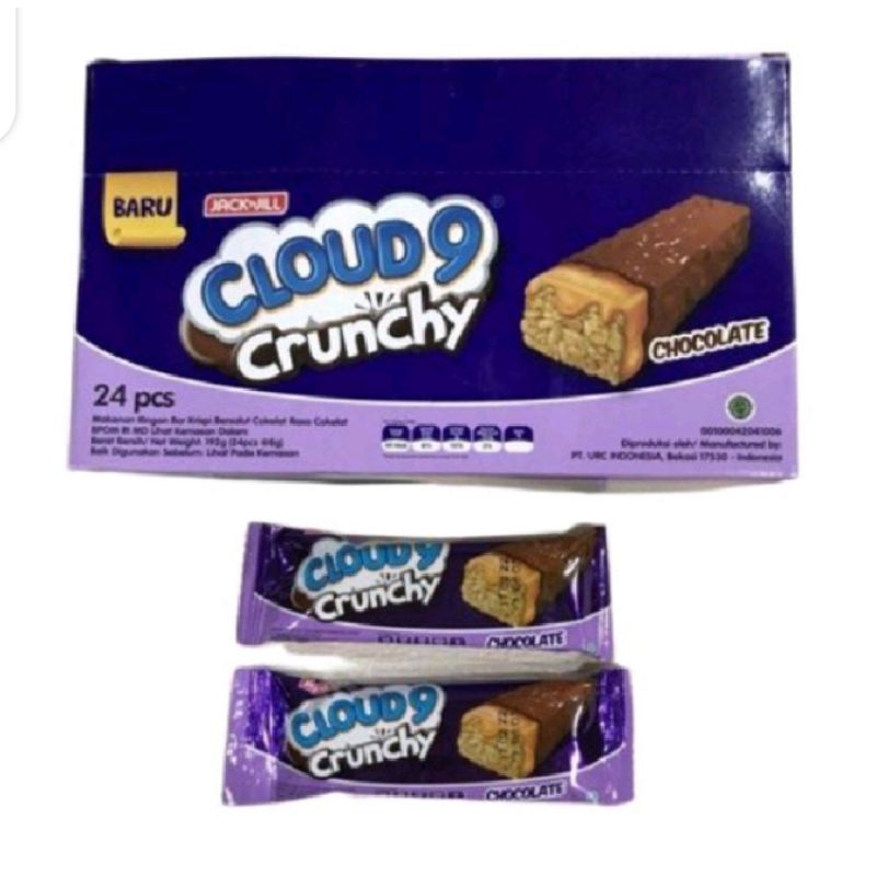 

Claud 9 Cruncky Chocolate Rice Krispy 1 Pack Isi 24 PCS Termurah