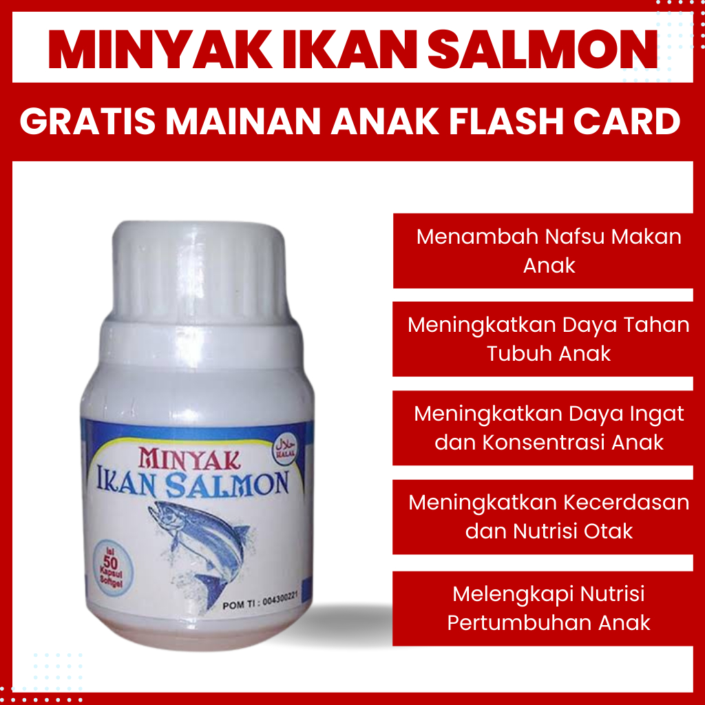 Minyak Ikan Omega 3 / Minyak Ikan Salmon / Minyak Ikan untuk Anak / Omega 3 Fish Oil / Omega 3 Fish 