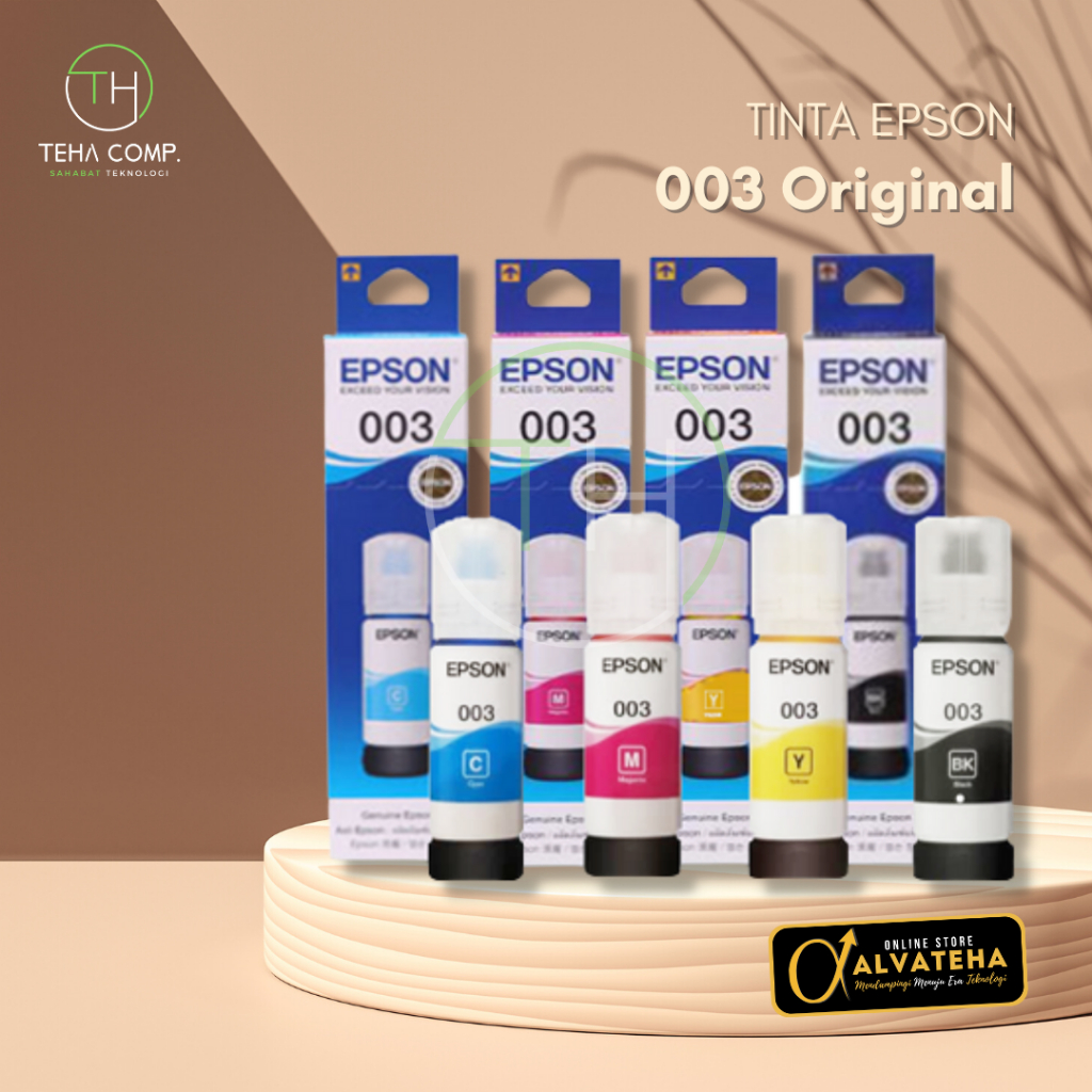 Tinta Epson 003 ORIGINAL 65ml Tinta Printer Epson L1110 L3100 L5190