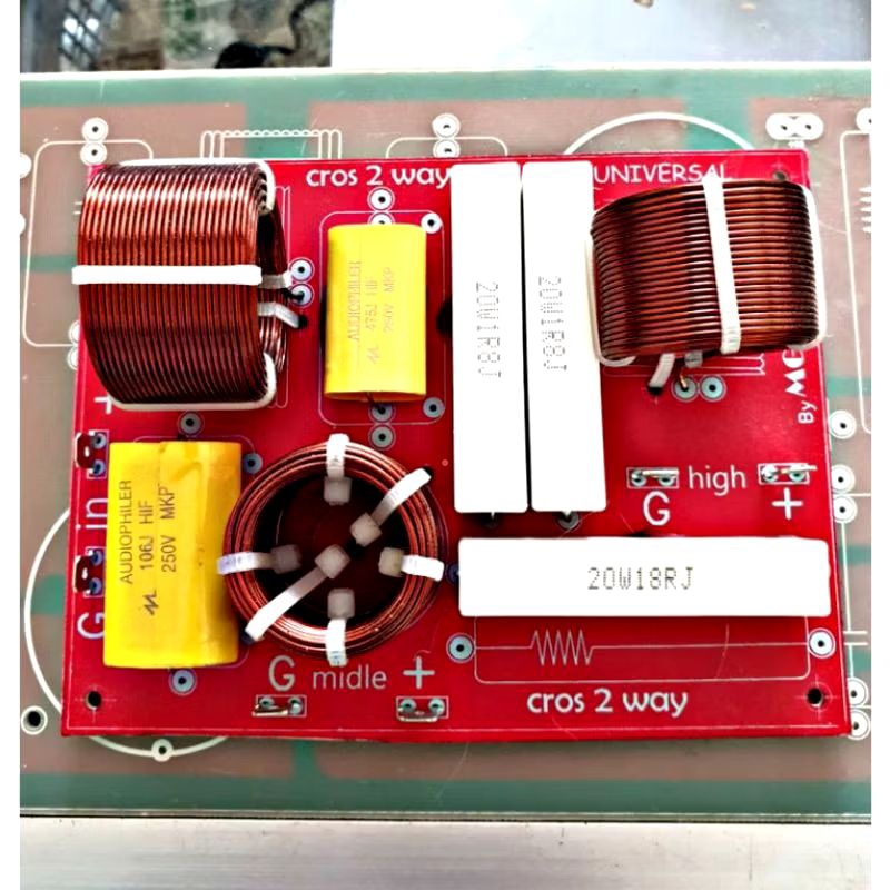 Kit Crossover pasif 2way Tweeter+Vocal Crosover pasif 2way Crossover tweeter dan vokal komponen berk