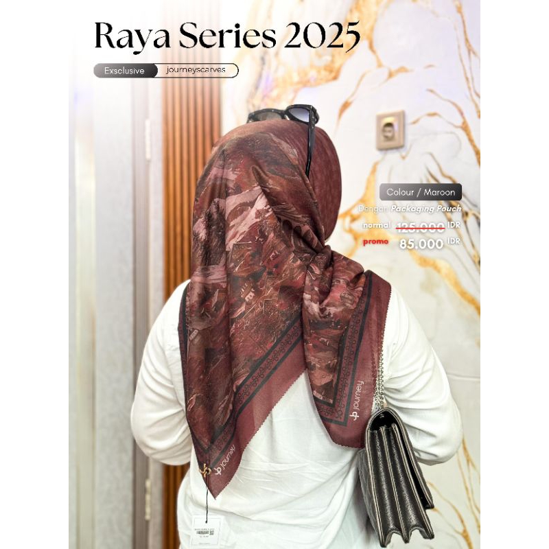 HIJAB JOURNEY RAYA SERIES 2025 TERBARU, journey motif raya