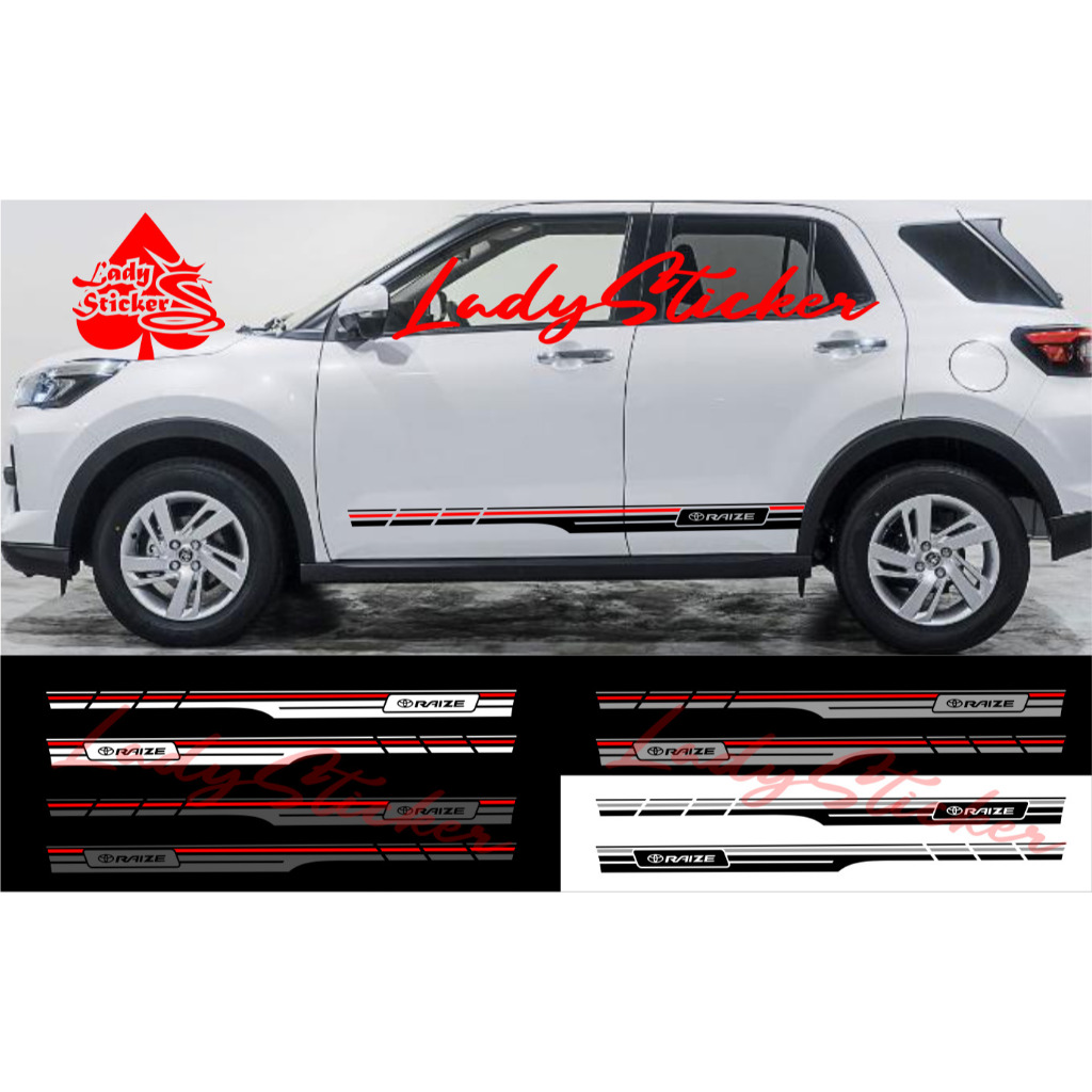 Sticker stiker mobil raize cutting sticker mobil toyota raize