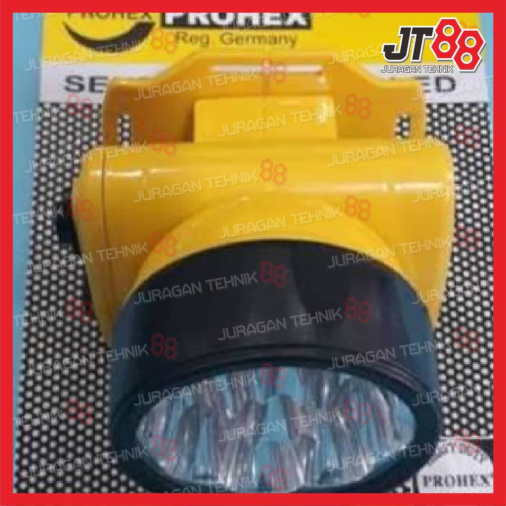 PROHEX - Lampu Senter Kepala 9 Mata