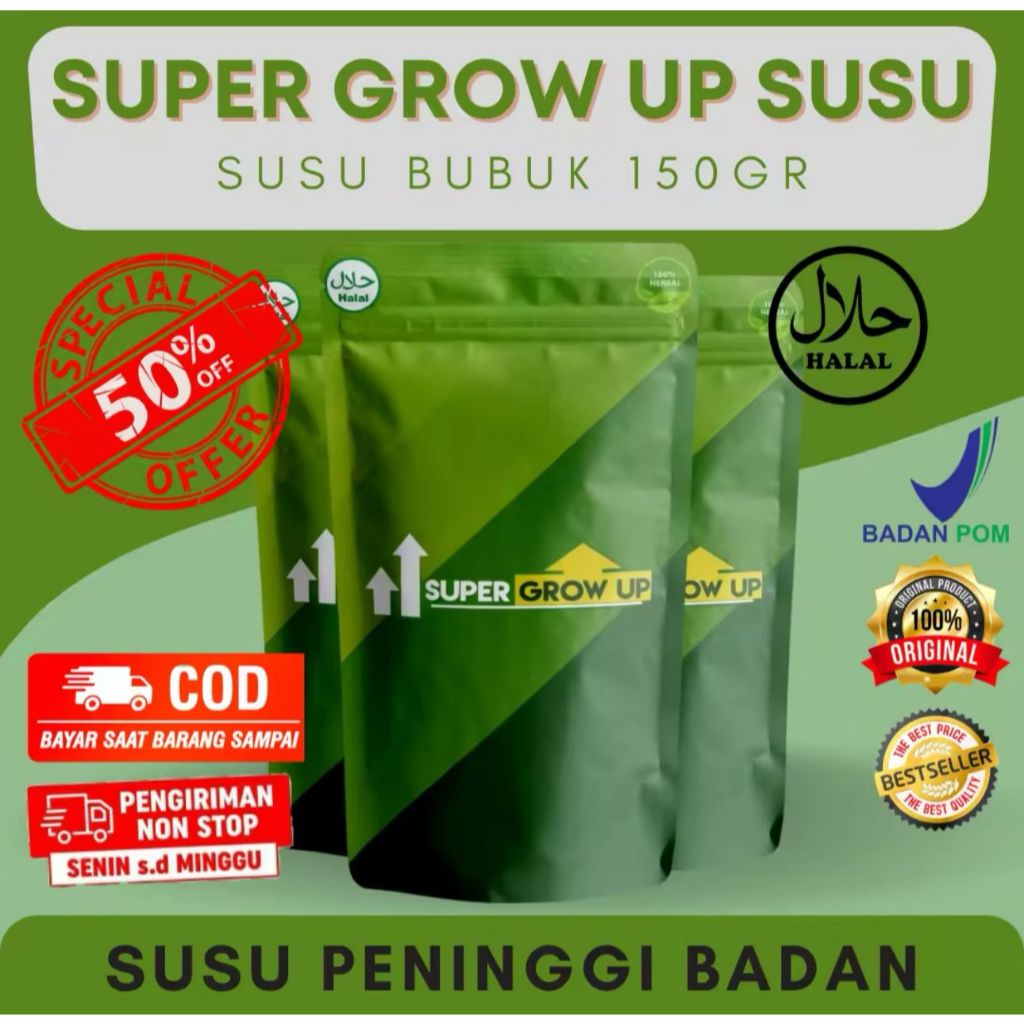 

SUSU SUPER GROW UP -Susu peninggi badan original bpom bia cod