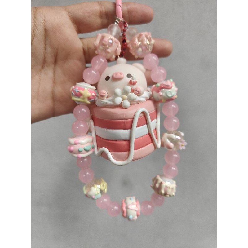 BAG CHARM PINK PRELOVED