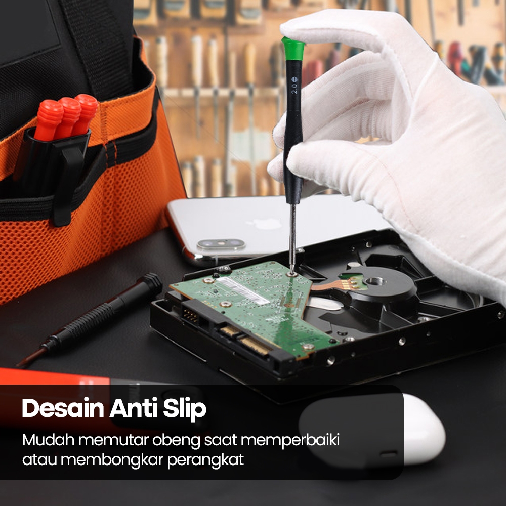 Obeng Set Reparasi Hp isi 8in1 Obeng Alat Reparasi Smartphone Handphone dan Jam