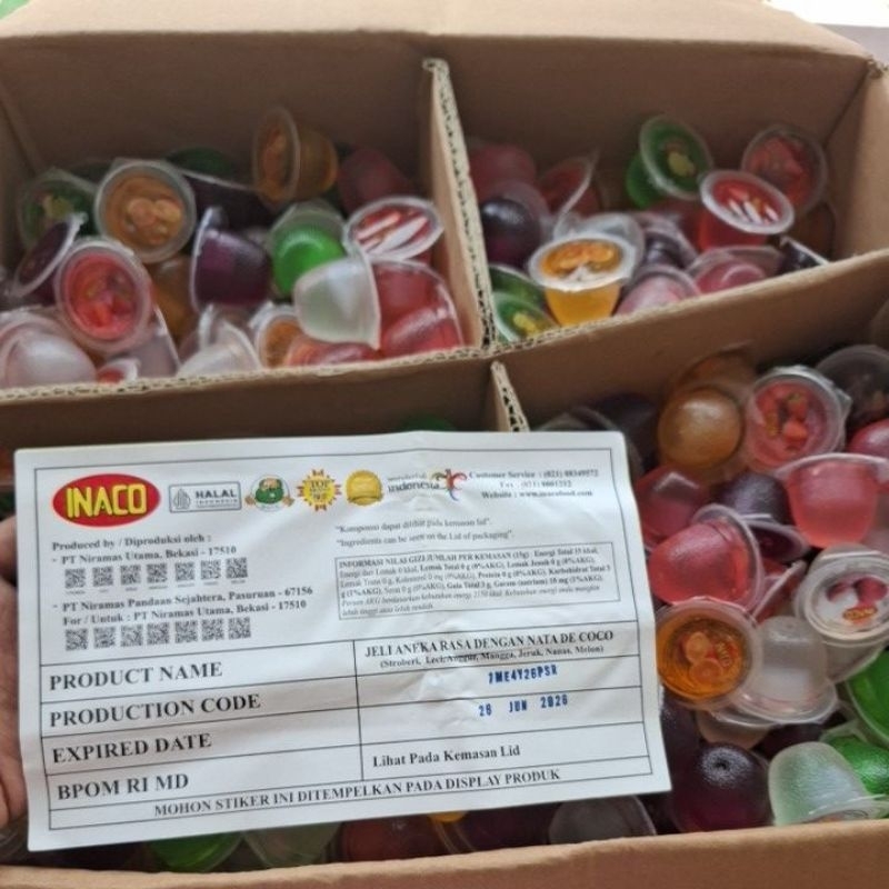

Maknyuss1 Jelly Inaco 1/2Kg, 1Kg Exp Aman Juni 2026