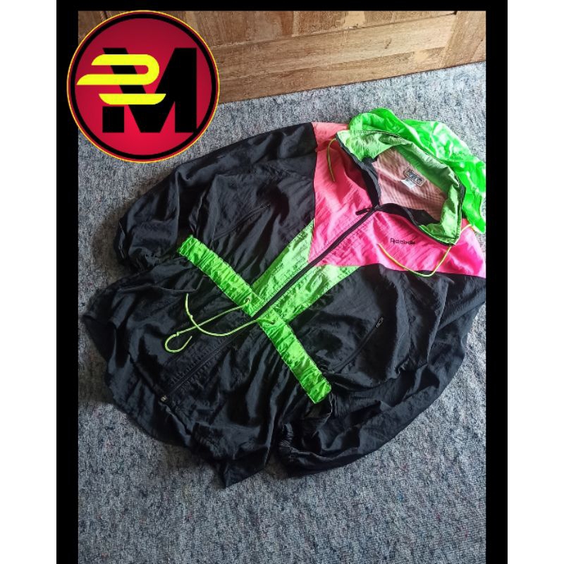 Vintage Colourblock Reebok Windbraker Jacket