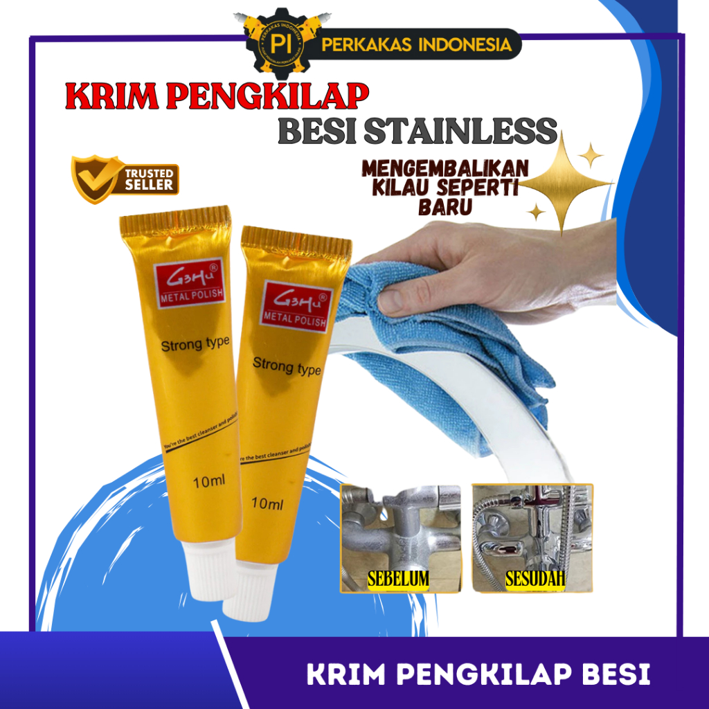 

Cream Pengkilat Besi Stainless 10ml Krim Poles Stenlis Besi Anti Jamur Ceramic Polishing Paste Peralatan Dapur