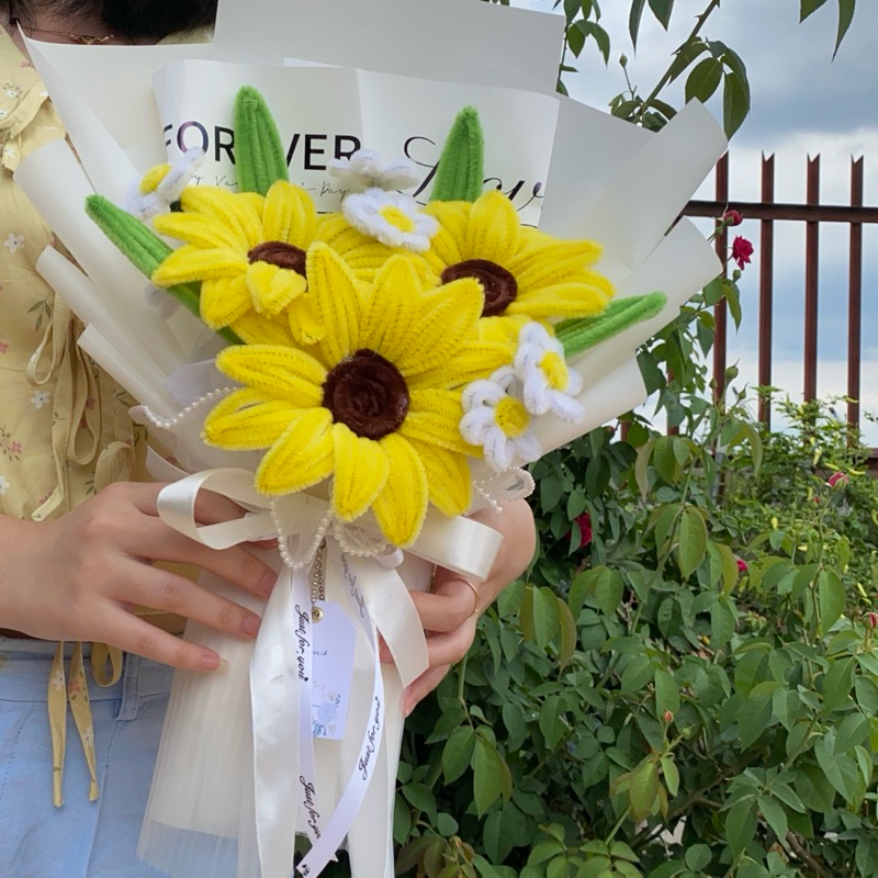 

buket sunflower | buket wisuda | buket murah