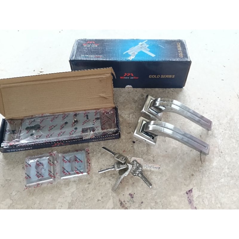 Kunci Pintu Pisah/Handle Roset  Completed Set 800277 Muller