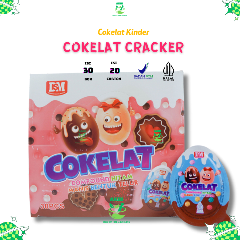 

[AKHI.ID] PERMEN COKELAT CRACKER ISI 30 PCS / COKLAT COLEK KINDER