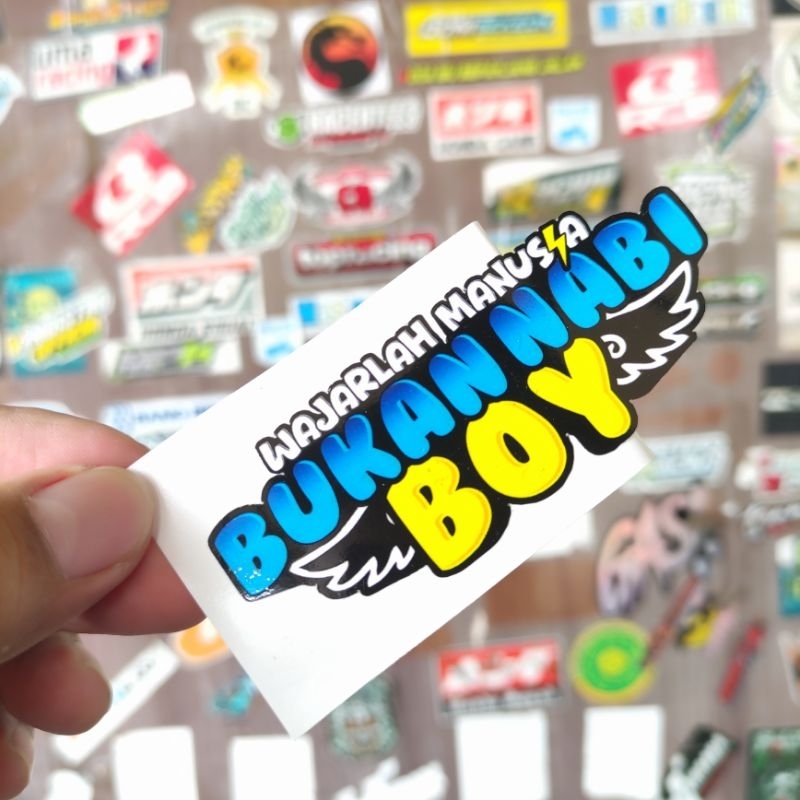 

STIKER WAJARLAH MANUSIA BUKAN NABI BOY GLOS