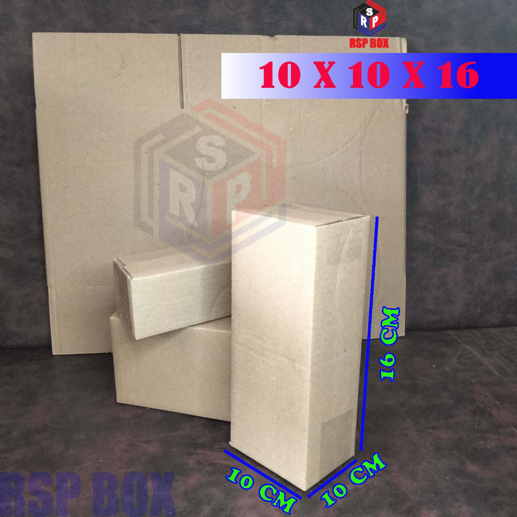

Kardus ukuran 10x10x16 cm box packing paket online murah dus box packaging karton box