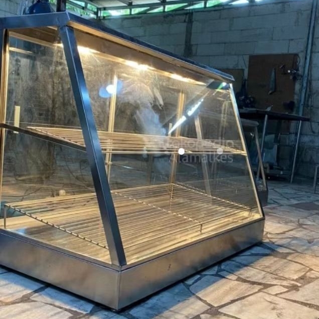 etalase chicken display stainless  / food warmer stainless / etalase display chicken food warmer sta