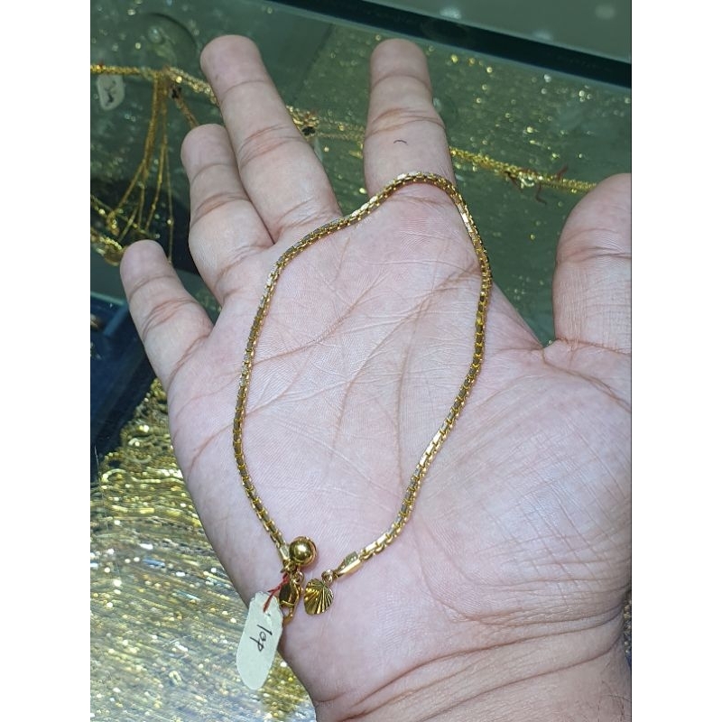 gelang kaki italy santa padat 700 kuat