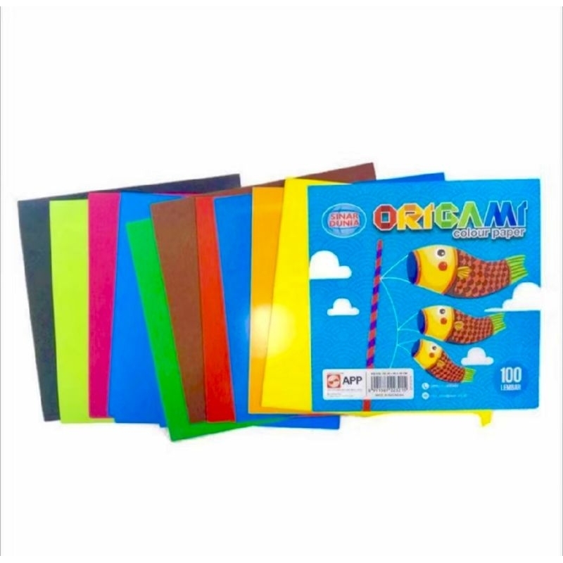

kertas lipat origami warna joyko kecil besar