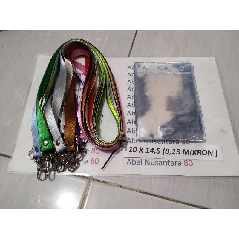 

paket Tali 1, 5 cm polos+plastik panitia uk 10 x 14, 5 cm isi paket 10 pcs tebal plastik 0, 13 mikron