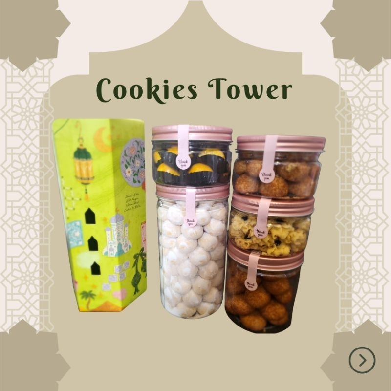 

Cookies Tower (hampers ramadhan/hampers lebaran)