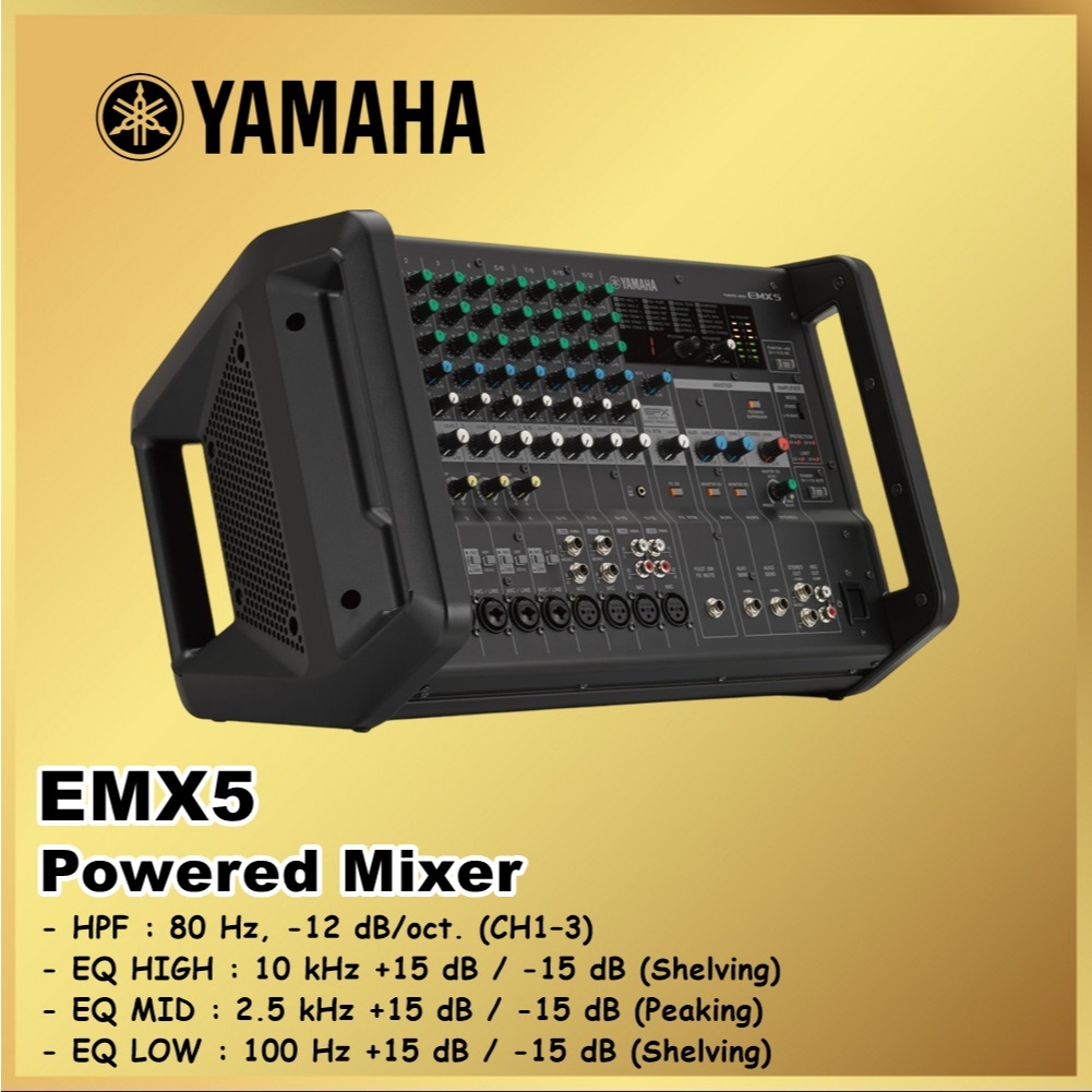 Yamaha EMX5 EMX 5 EM X5 Power Amplifier of 630W and Mixer with Comprehensive Effects