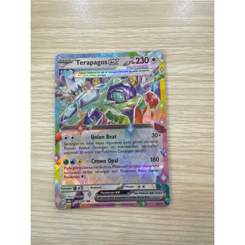 Terapagos EX - RR 136/187 sv8a - Pokemon Indonesia Festival Tarastal