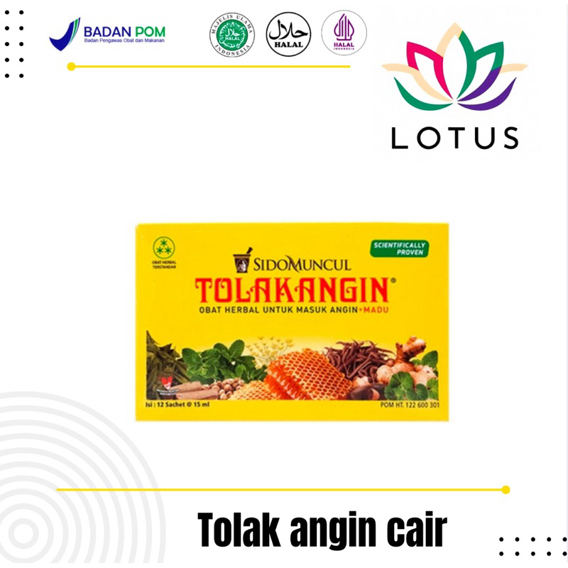 Tolak angin cair / Tolak angin cair isi 12 sachets / tolak angin masuk angin