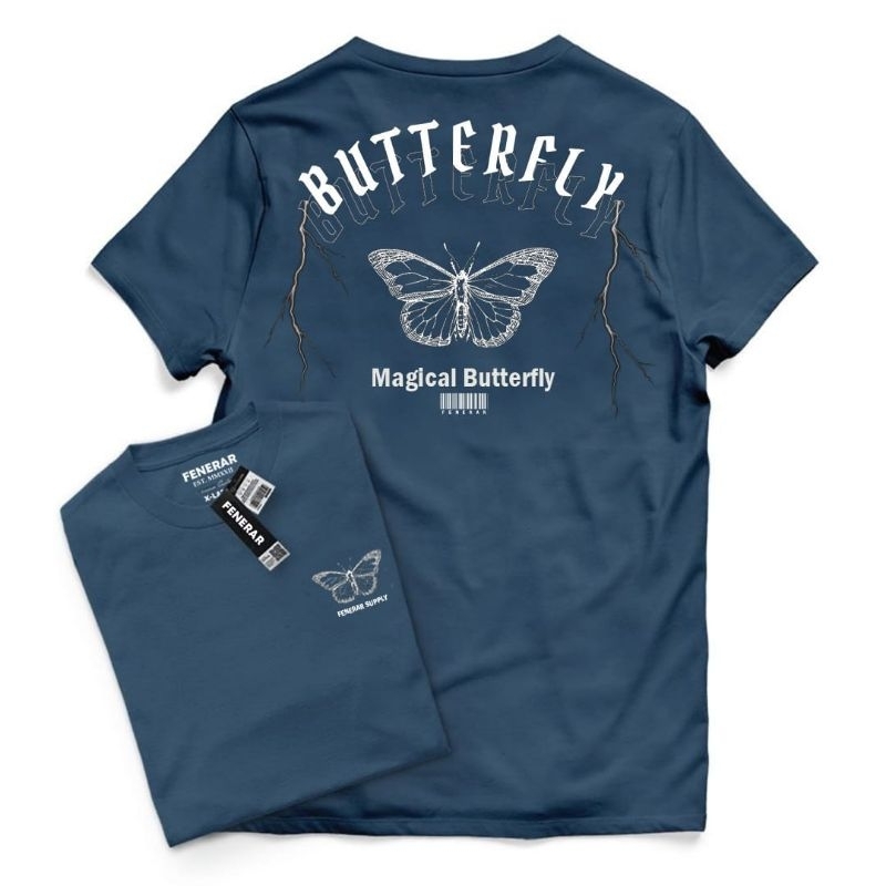 Kaos Distro Pria / Kaos Distro Original / Kaos Pria Wanita / T-Shirt Kaos/ Butterfly
