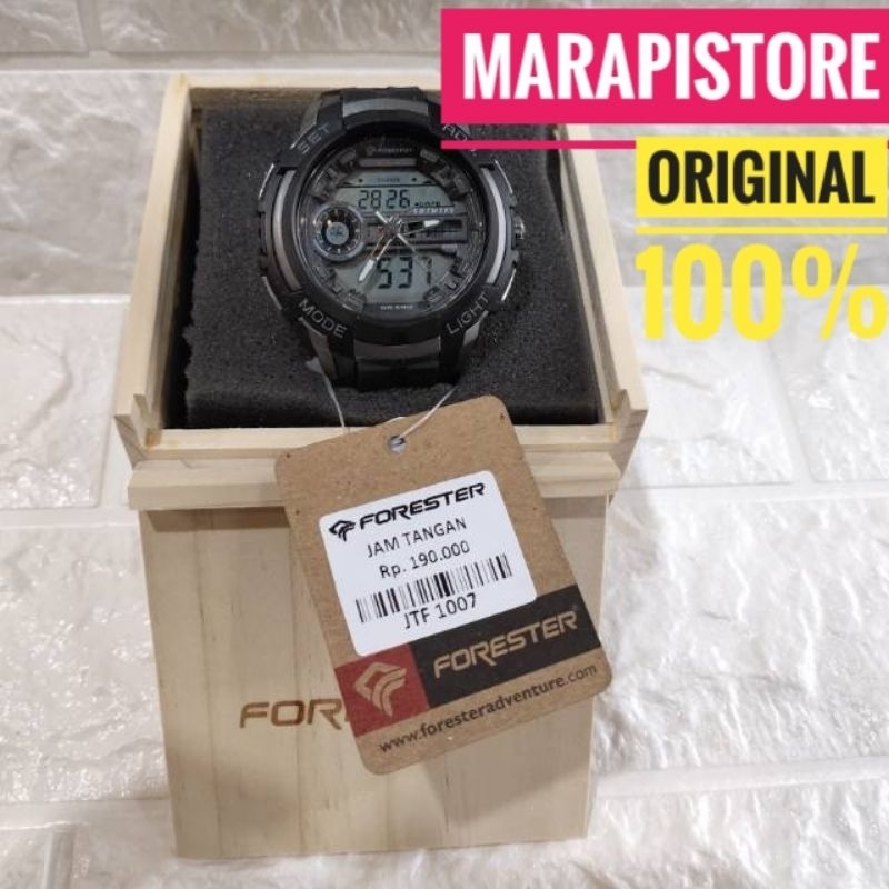 Jam Tangan Pria Digital JTF 1007 Forester Original Jam Tahan Air Forester Original