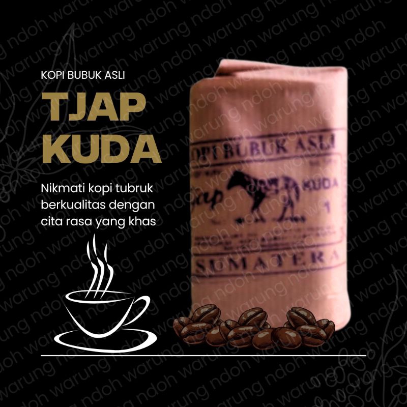 

Kopi Cap Kuda Kopi Bubuk Asli Metro Lampung kemasan 94 gr