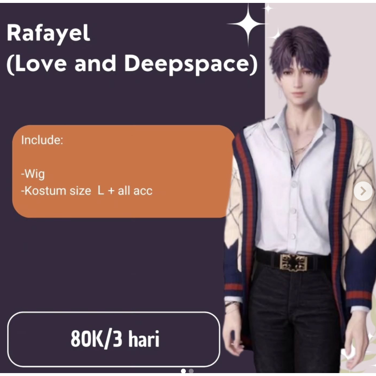 Rental Cosplay Rafayel (Love and Deepspace)