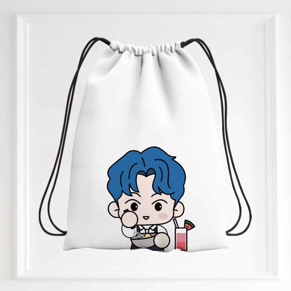 Aprhrodite - Tas Serut BTS Jungkook Jimin RM Stringbag Balacu Putih Haechan