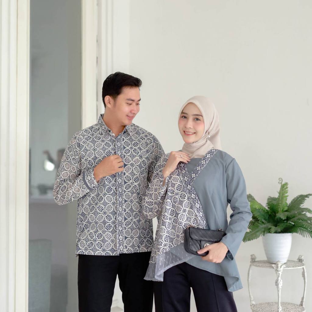 Benang Raja Batik Couple Cap Primis Kawung Batman