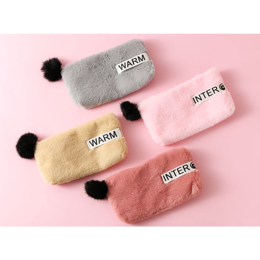 Pouch kosmetik bulu/ pouch kosmetik murah/ pouch kosmetik unik/ pouch kosmetik lucu/ pouch kosmetik