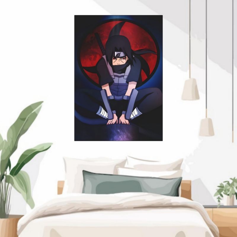 POSTER ANIME "ITACHI UCHIHA" UK 21X30 LAMINASI WALL DECOR
