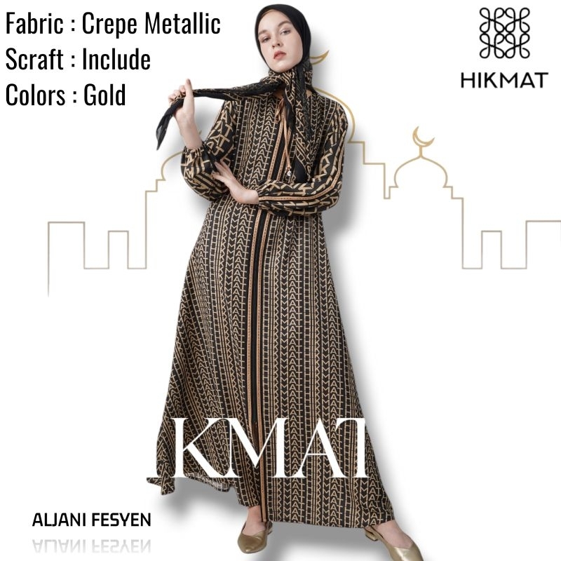 Abaya Hikmat Fashion Original A8847-12