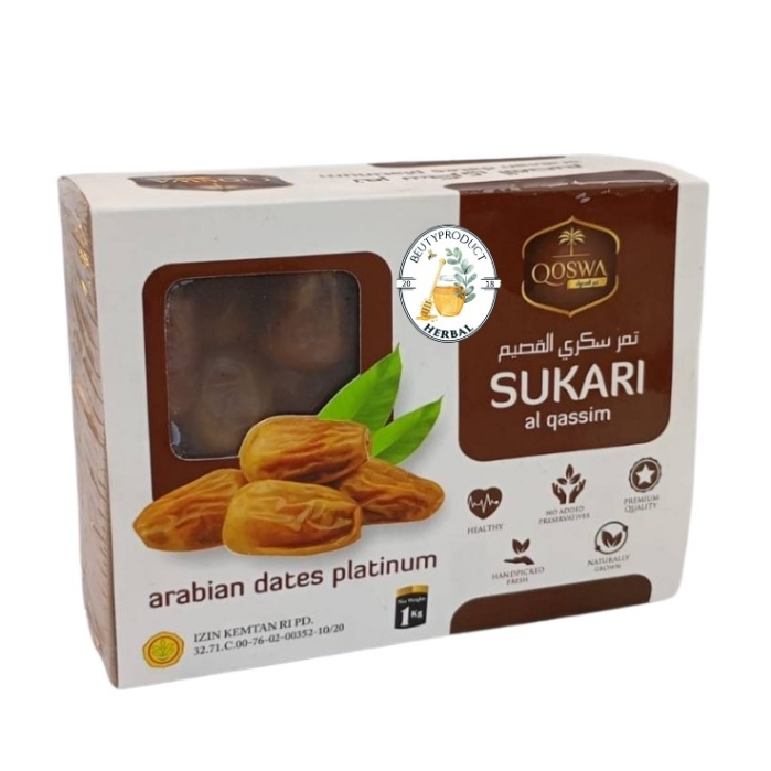 

Kurma Sukari 1Kg Qoswa 1Kg Premium Quality Lezat Manis & Empuk
