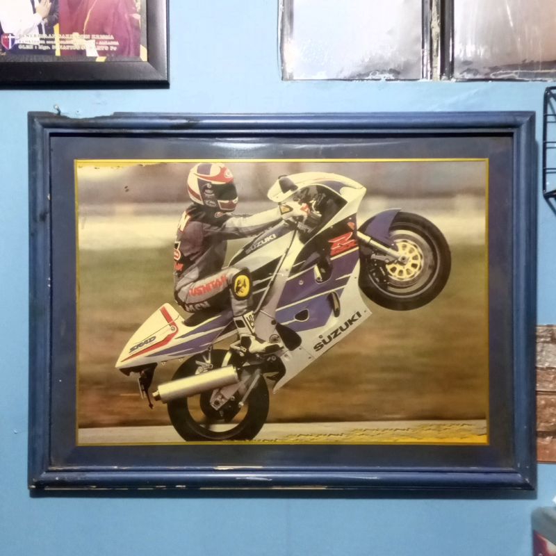 Poster Jadul Original Motor Suzuki