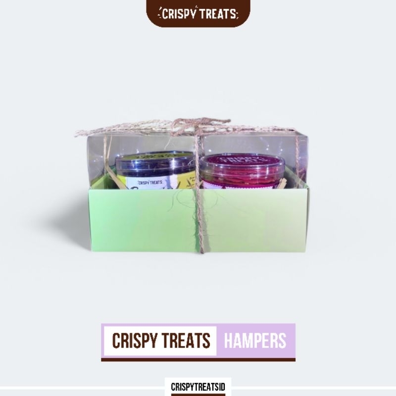 

Crispy Treats Box Hijau dengan Tutup Mika – Hadiah Spesial untuk Setiap Momen