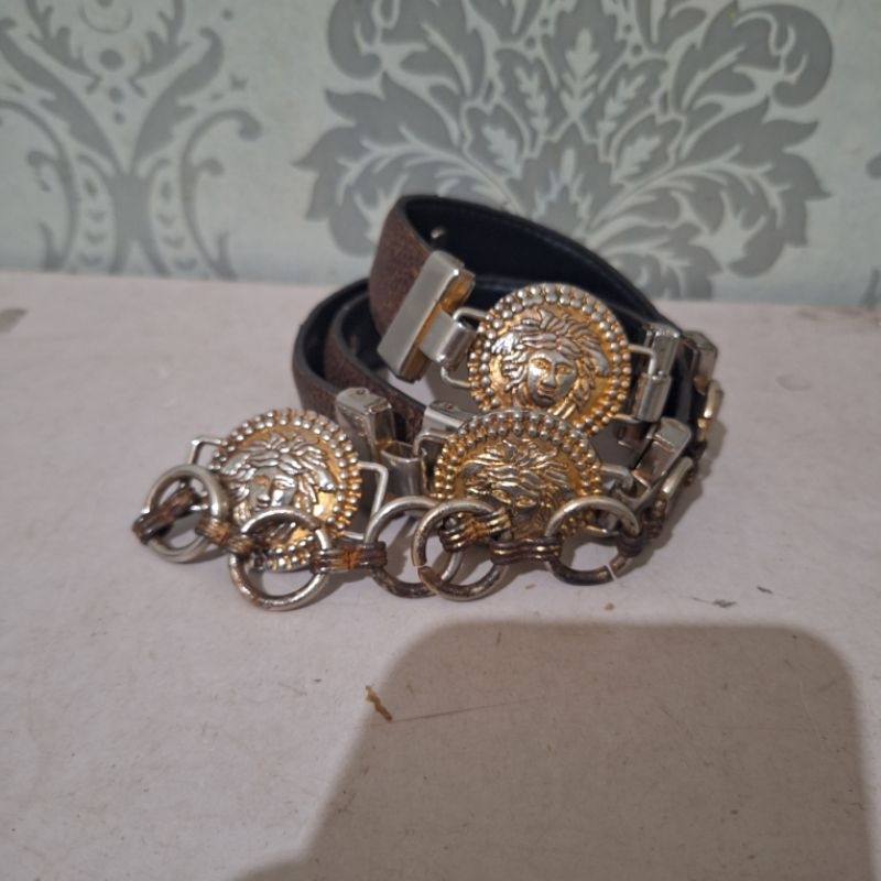 sabuk ikat pinggang wanita versace preloved