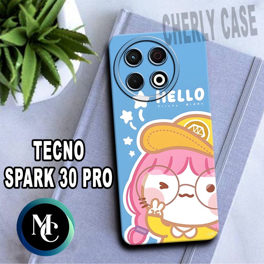 CC40/ Softcase karet lentur untuk TECNO SPARK 30 PRO/Motif CEWEK/case TECNO SPARK 30 PRO/kesing TECN