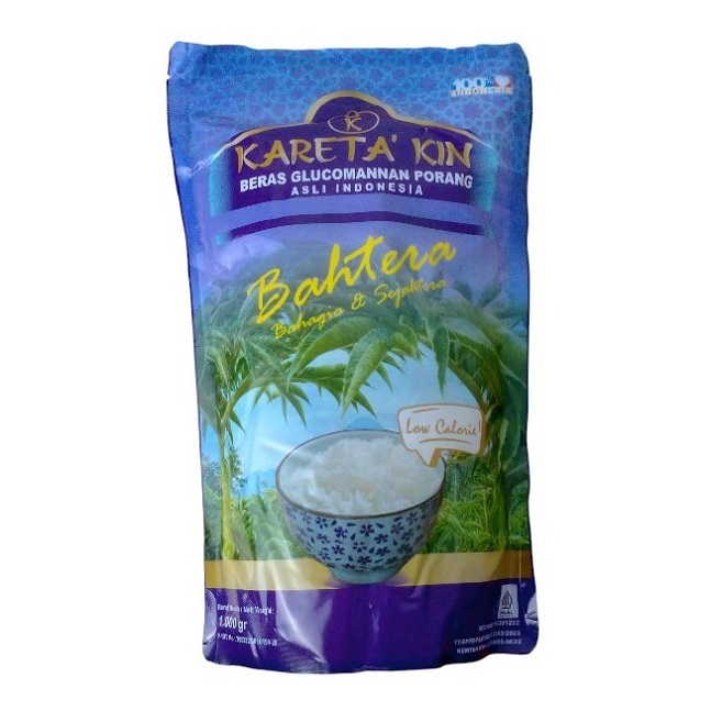 

BAHTERA PORANG BERAS LAPIS TEPUNG GLUKOMANAN LOW CARB