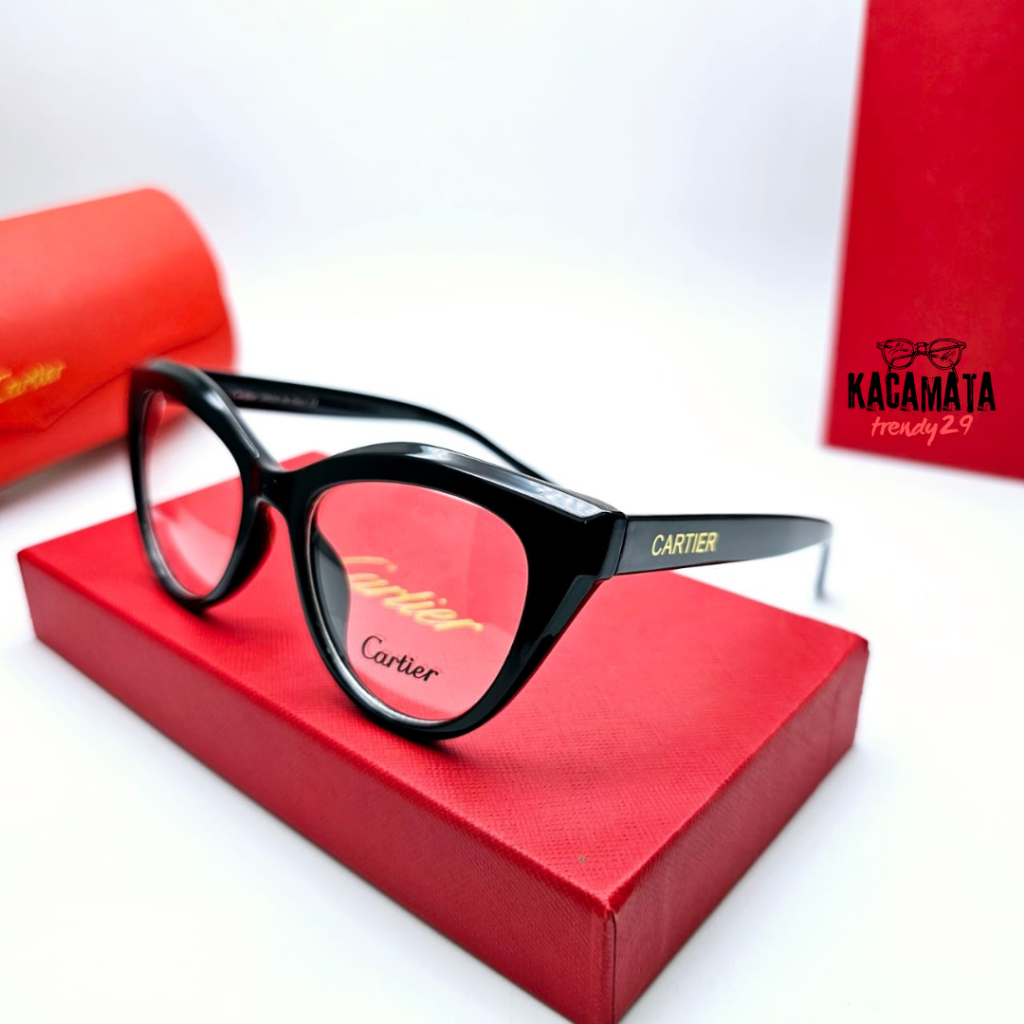 New Kacamata Photocromic frame Cartier 5710 Lensa Bluecromic Blueray
