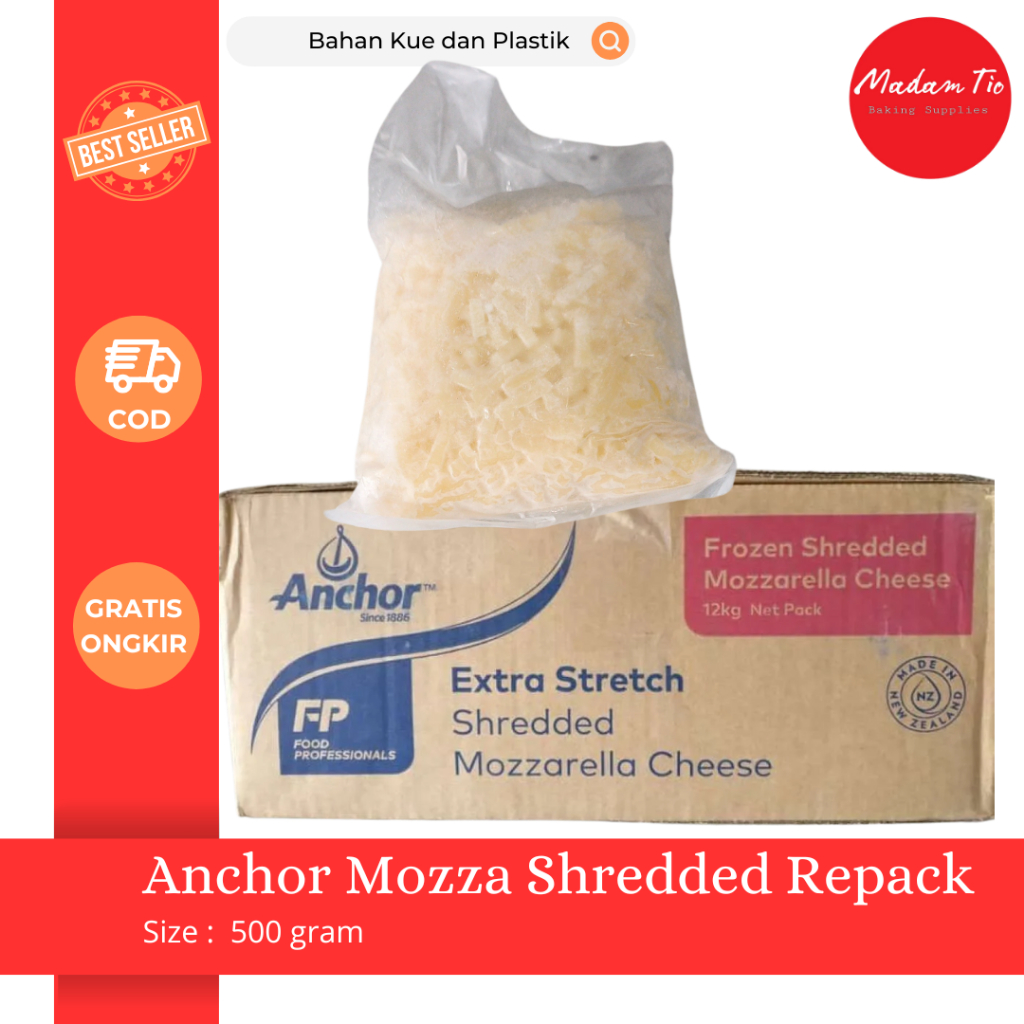 

Anchor Mozza shredded 500gram 1pcs