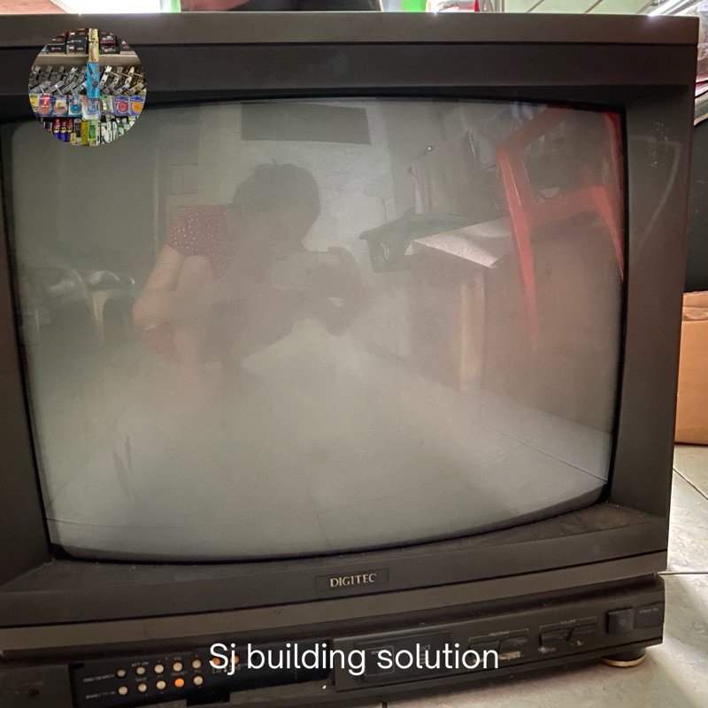 SECOND TV JADUL TV TABUNG DIGITEC VINTAGE KLASIK CLASSIC 20” TV PAJANGAN DECOR CAFE TIVI LAMA