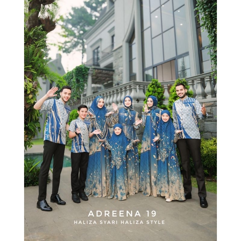 ADREENA 19 FAMILY COUPLE KELUARGA GAMIS SCARF KHIMAR DAILY DRESS BY HALIZA SYARI