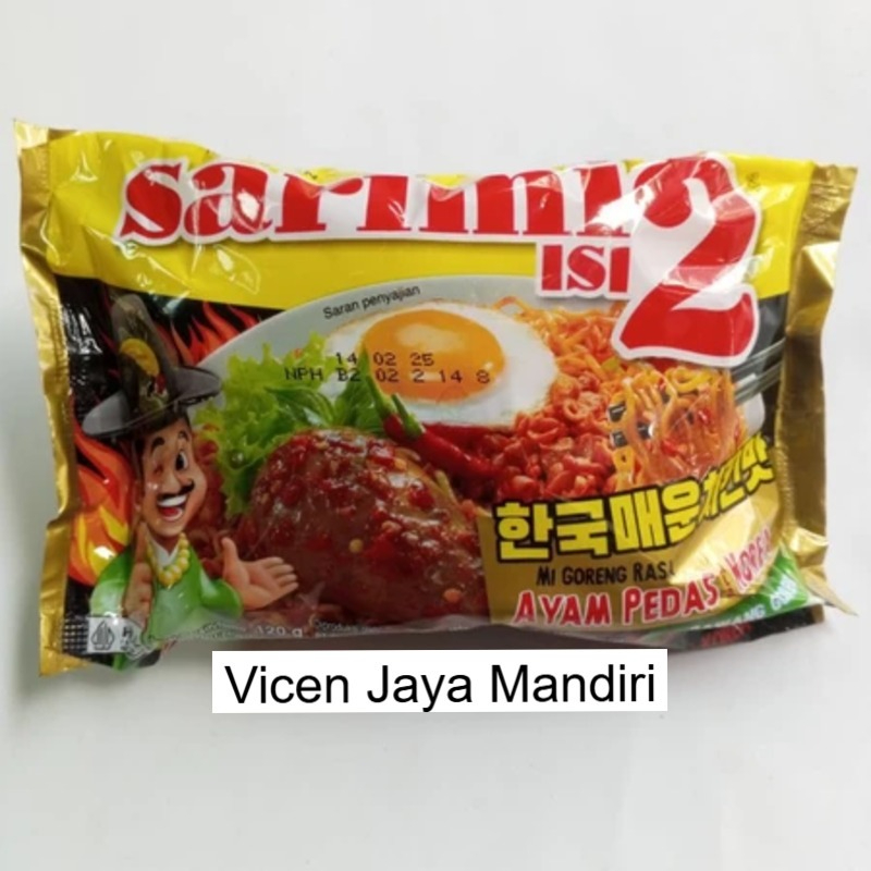 

Sarimie goreng ayam pedas korea isi 2 (satuan)