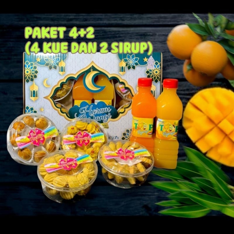 

PROMO Hampers Kue Lebaran 2025 Harum Wangi HARGA PROMO MURAH - VARIAN ISI 4 BUNDAR + 2 SIRUP